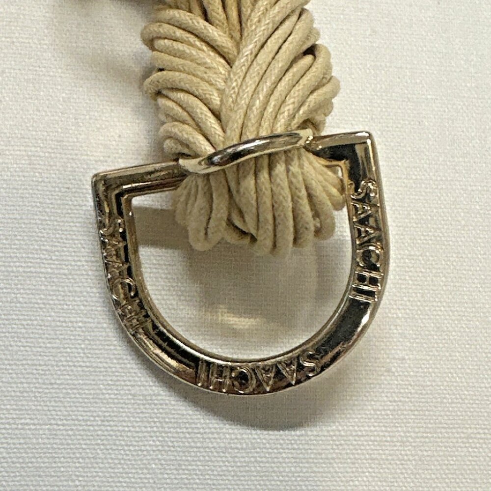 Saachi Women’s Cream Gold Cord Wrap Bracelet Lobster Claw Clasp Boho Jewelry - Picture 4 of 11